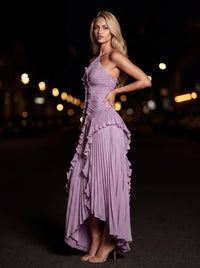AURELIA MAXI DRESS Purple back