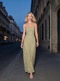COURTNEY MAXI DRESS Sage lifestyle 1