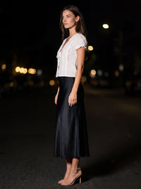 CLEMENTINE LACE TIE TOP White side