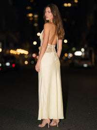DINAH MAXI DRESS Lemon back