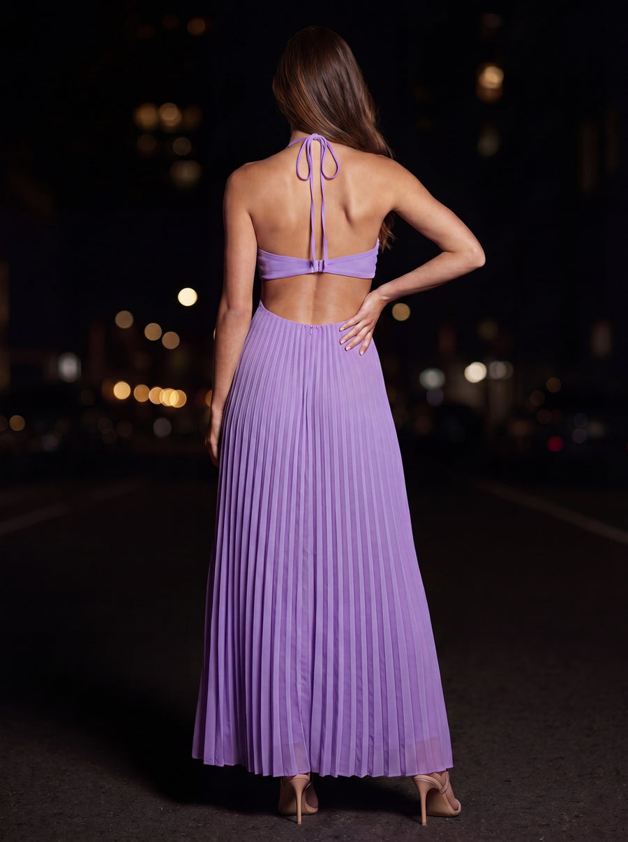 SIENNA MAXI DRESS Lavender Aura back