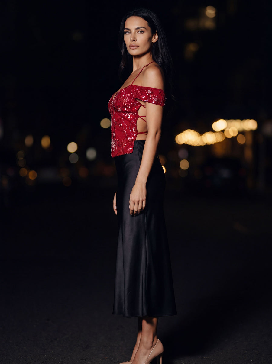 NORA TOP Red side