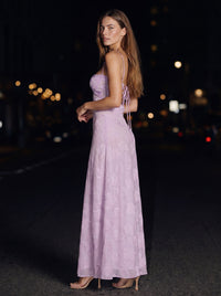 ZARA MAXI DRESS Orchid back