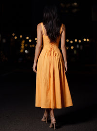 CAROLINE MAXI DRESS Orange back