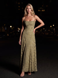 COURTNEY MAXI DRESS Sage front