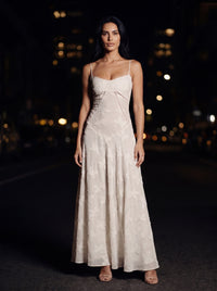 ZARA MAXI DRESS White front