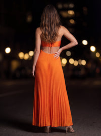 SIENNA MAXI DRESS Sunset Ember back