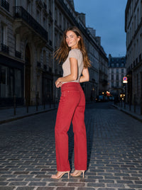 EIRA REDLOW RISE JEANS Red lifestyle 2