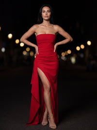 ELISA MAXI DRESS Red side