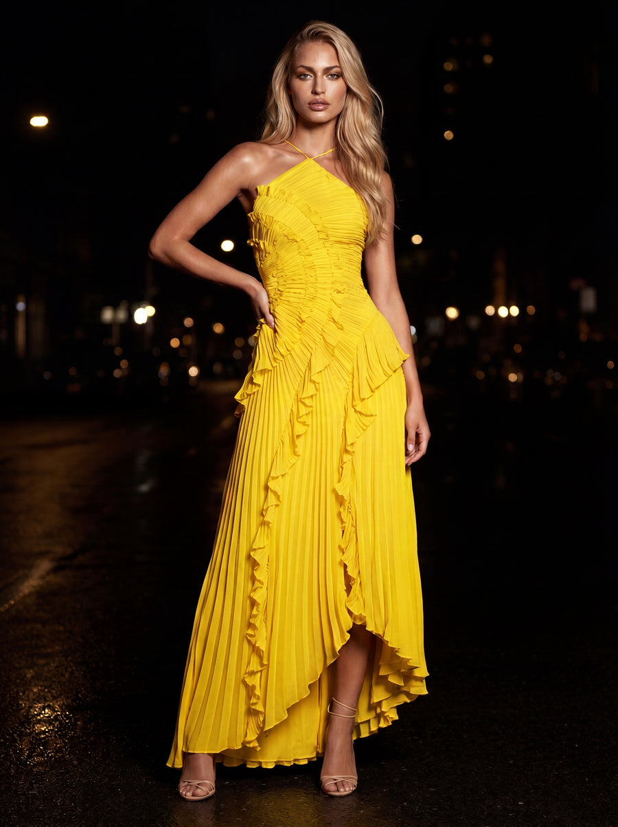 AURELIA MAXI DRESS Yellow side