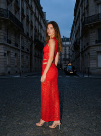 LUNA LACE MAXI SET Red lifestyle 2