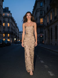NOA MAXI DRESS Floral lifestyle 1