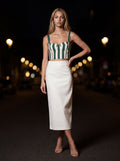 Green White Stripe