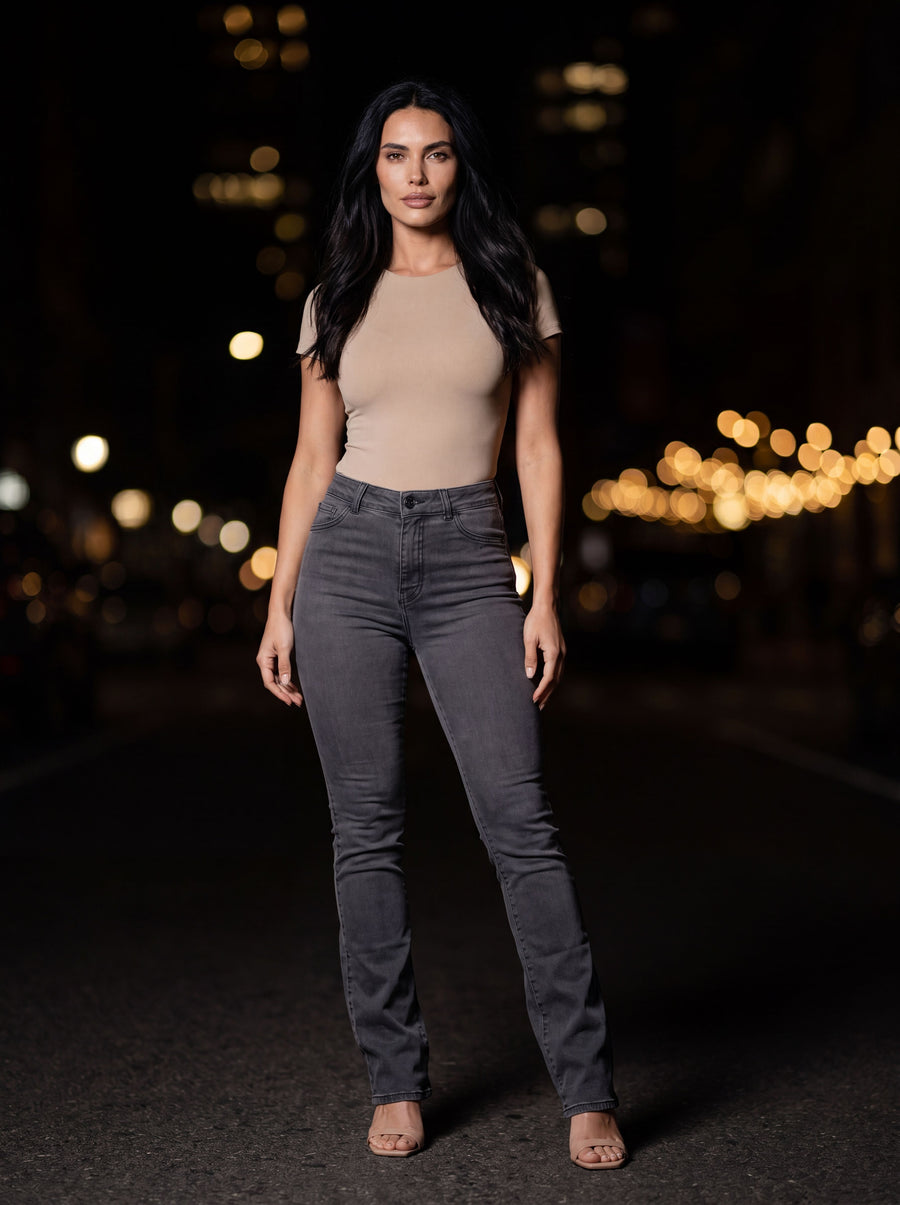 PHAEDRA CURVE LOVE JEANS Dark Grey side