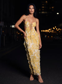MARLY MAXI DRESS Golden Yellow front