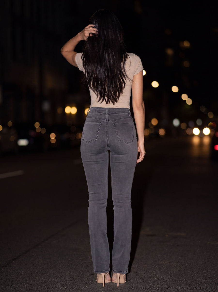 PHAEDRA CURVE LOVE JEANS Dark Grey back