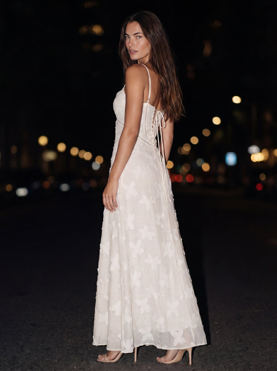 ZARA MAXI DRESS White back
