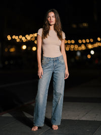 ARIELLA LOW RISE JEANS Vintage Blue side