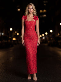 JENNY MAXI DRESS Red side