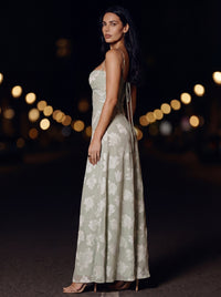 ZARA MAXI DRESS Pistachio side