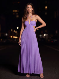 SIENNA MAXI DRESS Lavender Aura front