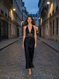 DINAH MAXI DRESS Black lifestyle 1