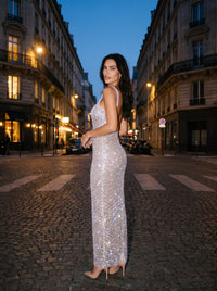 ASHLEY MAXI DRESS Silver lifestyle 2