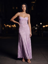 ZARA MAXI DRESS Orchid side