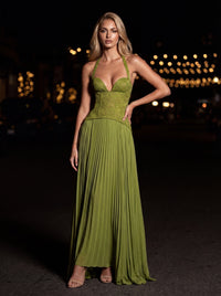 AURORA MAXI DRESS Green side