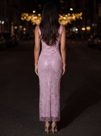 ASHLEY MAXI DRESS Pink back