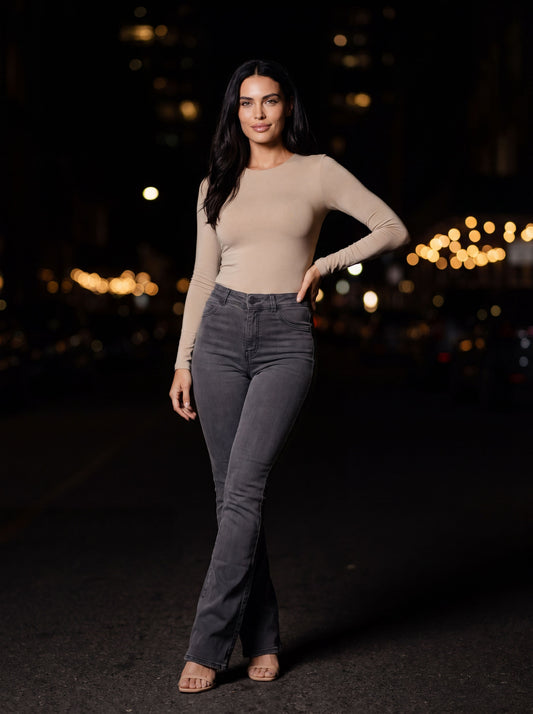 PHAEDRA CURVE LOVE JEANS Dark Grey front