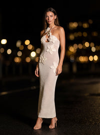 KYLA MAXI DRESS Grey side
