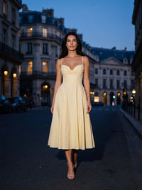 CASSIA MIDI DRESS Butter lifestyle