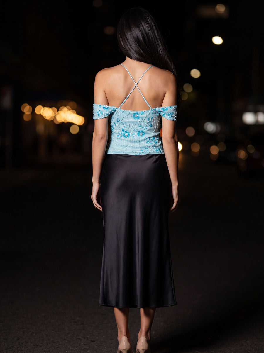 NORA TOP Blue back