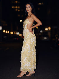 MARLY MAXI DRESS Golden Yellow side