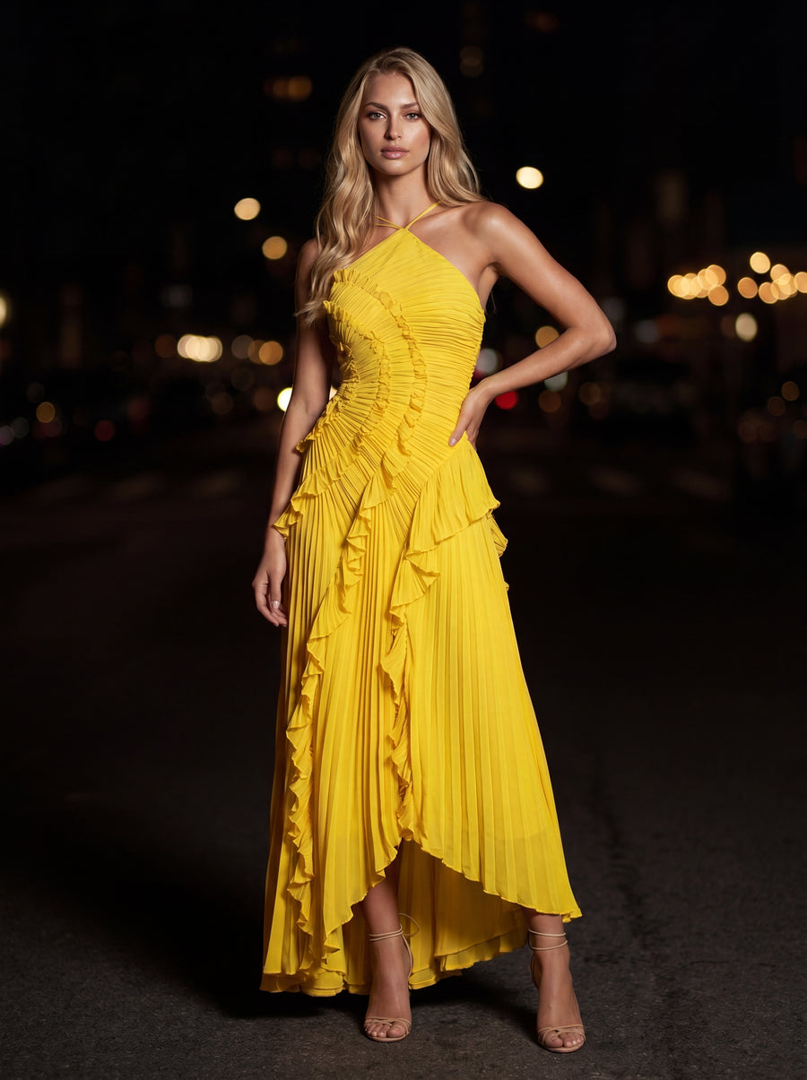 AURELIA MAXI DRESS Yellow back