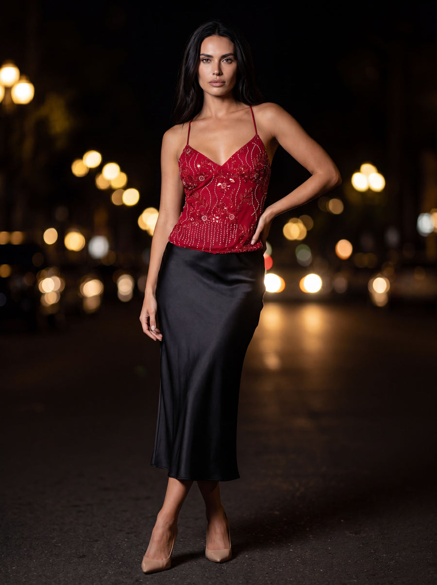 NORA TOP Red front