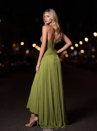 AURORA MAXI DRESS Green back