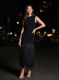 ROSALIE MAXI DRESS Black front