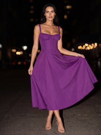 CAROLINE MAXI DRESS Purple side