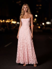 COURTNEY MAXI DRESS Pink side