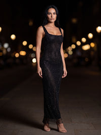 ASHLEY MAXI DRESS Black side