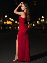 ZENDAYA MAXI DRESS Red back