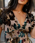 Valen Maxi Dress Champagne Multi