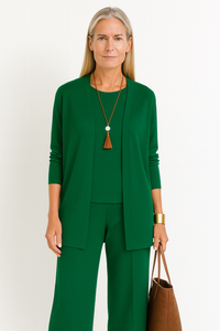 Valencia | Women's Open Front Cardigan Tank Wide Leg Set