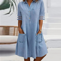 Valeria | Women's Collared Short Sleeve Mini Dress