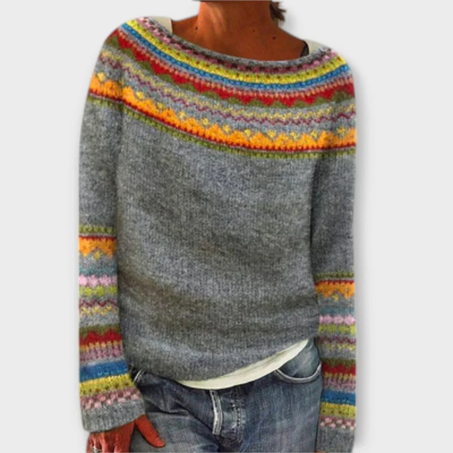 Valerine | Women's Fair Isle Long Sleeve Sweater