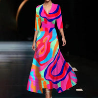 Angela - Chic Dress with Floral Print
