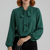Verity | Women's Tie Neck Long Sleeve Blouse