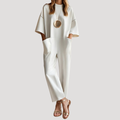 Vesna | Women's Wide Leg Round Neck Jumpsuit